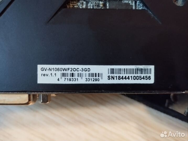 Видеокарта gtx 1060 3gb