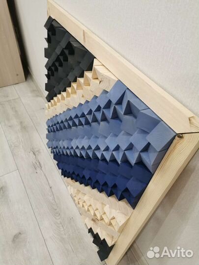 Настенное 3D панно из дерева