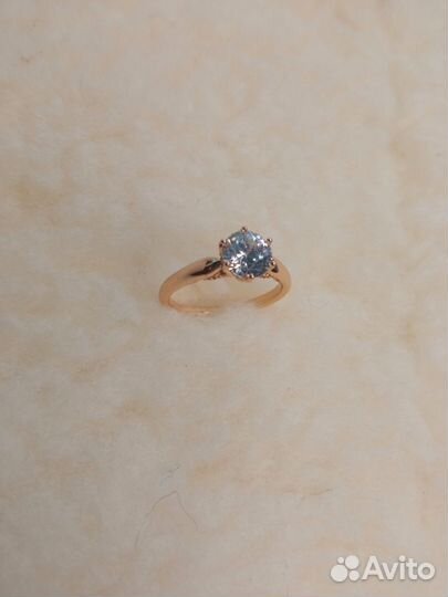 Кольцо ювелирный сплав с камнем р18