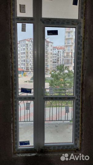 Витраж окно-дверь