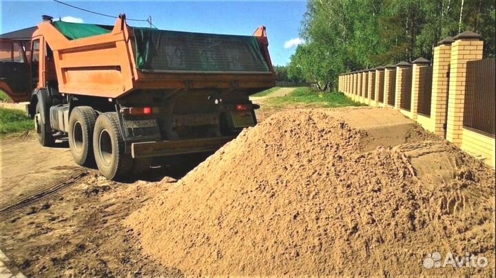 Щебень / пгс/ Песок/ Чернозем с доставкой