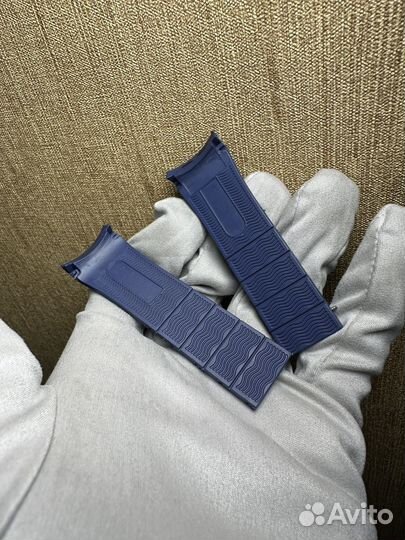 Каучук синий для Longines / mido 22мм без клипсы