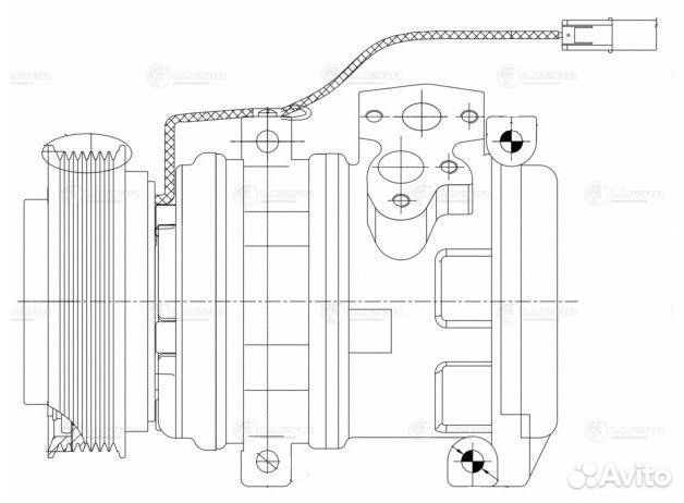 Компрессор кондиц. для а/м Mitsubishi Pajero IV (0