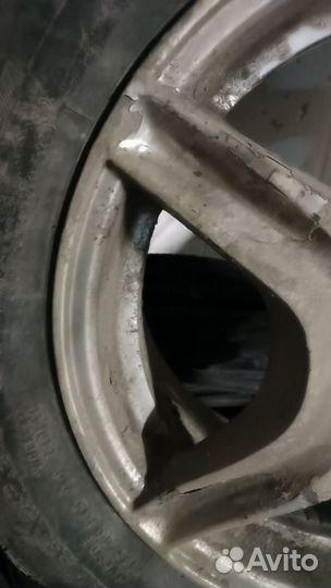 Литые диски R15 на Гольф 5, 5х112 с зимней резиной