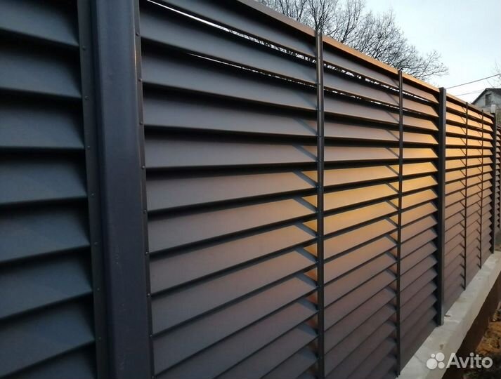 Заборы жалюзи под ключ