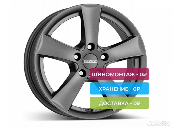 R15 5x100 6J ET38 D57,1 Dezent TX graphite Grap Ma