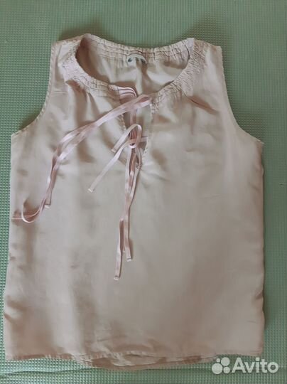 Блузка натуральный шелк 46