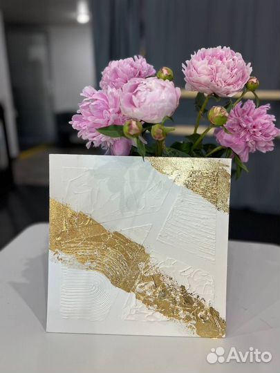 Ботанический барельеф- Интерьерная картина