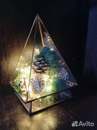 Ёлочка из стекла, ночник, подарок (Зеленодольск)