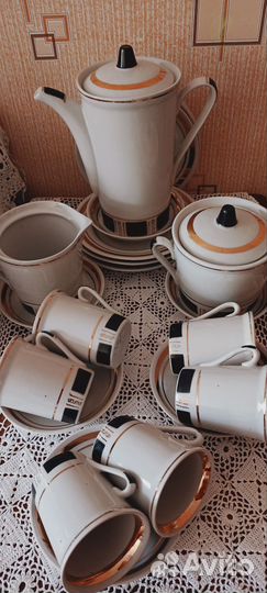 Сервиз кофейный Фарфор Городница 60-70х СССР