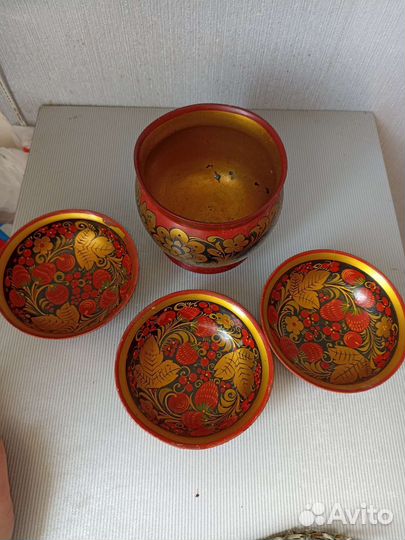 Посуда хохлома