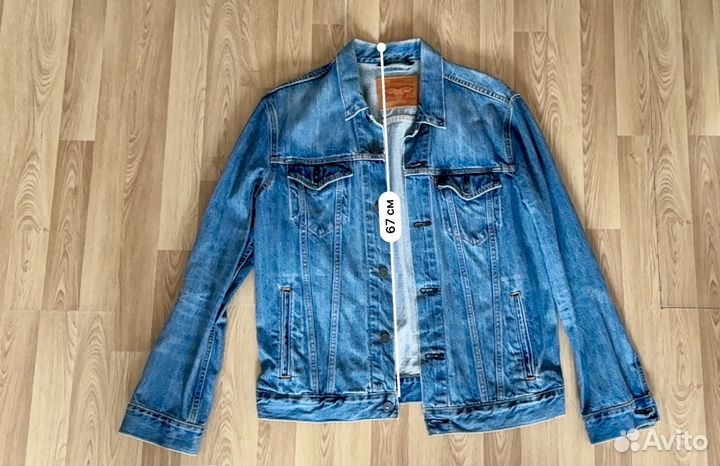 Джинсовая куртка джинсовка Levis размер L