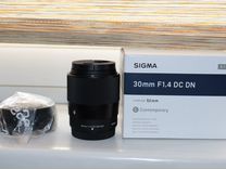 Sigma 30mm 1.4 Fujifilm новый