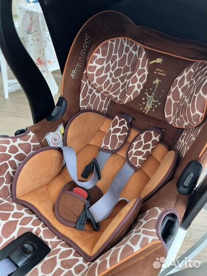 Автолюлька welldon 0+ с базой isofix