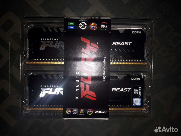 Kingston fury Beast Black RGB 2x8 3200 MHz