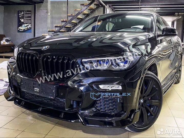 Обвес для BMW G06 Perfomance сплиттер,диф,лезвия