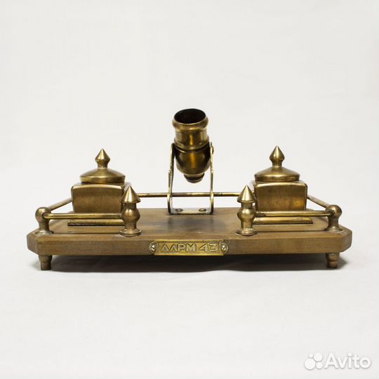 Настольный письменный прибор, бронза, мрамор, Гене