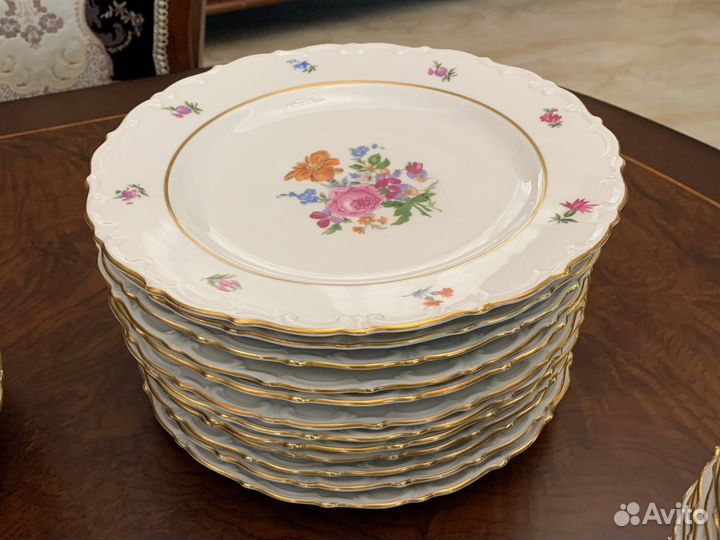 Сервиз столовый kahla (Германия клеймо 39-57 гг.)