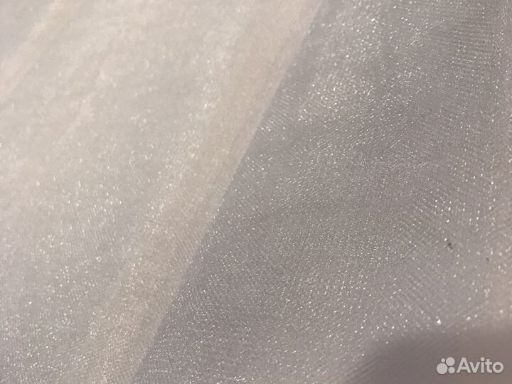 Фатин белый