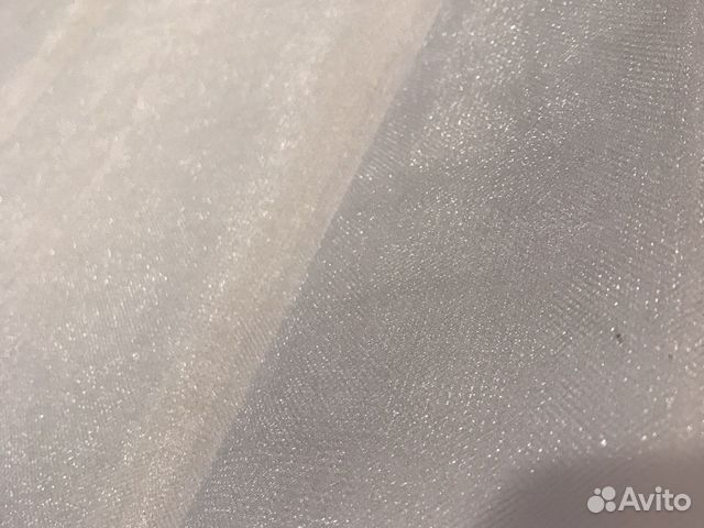 Фатин белый