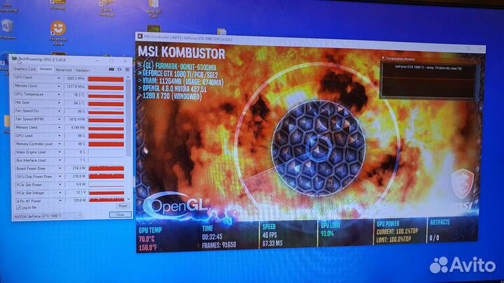 Видеокарта MSI gtx1080ti 11Gb