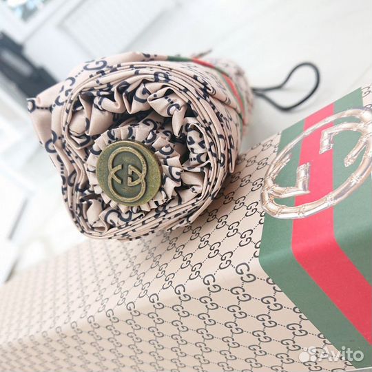 Зонт gucci гуччи в подарочной коробке