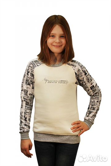 Толстовка с рукавом Барби детская