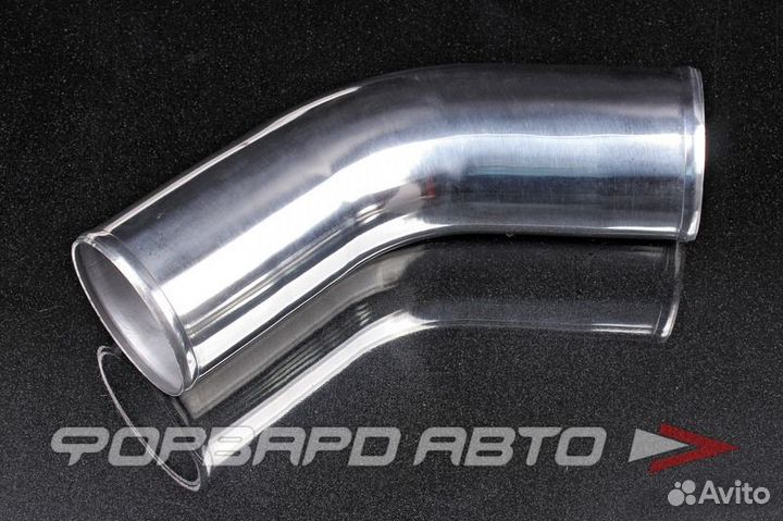 Патрубок алюминиевый 89 мм 45 градусов (L-300мм) ashu70-45-89 fora Тайвань