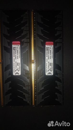 Оперативная память ddr4 hyperx fury 16gb