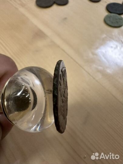 Монета денга 18век Анна Иоанновна или Елизавета