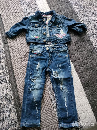 Джинсовый костюм р74