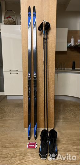 Беговые лыжи Salomon S/Race Carbon +палки +ботинки