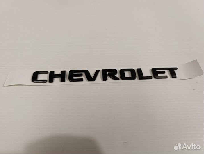 Эмблема Надпись Chevrolet Черная