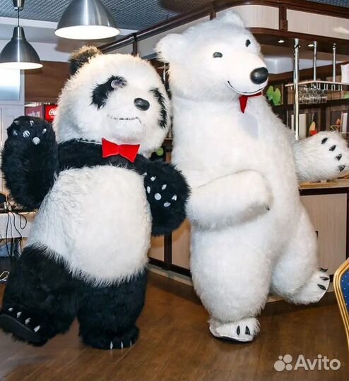 Белый Медведь Кин конг Панда ростовые куклы