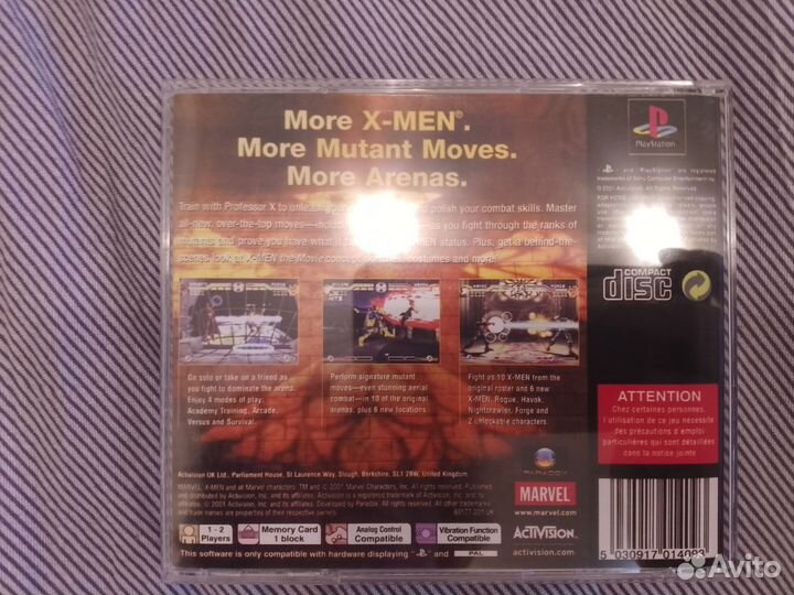X men 2 mutant academy ps1 pal