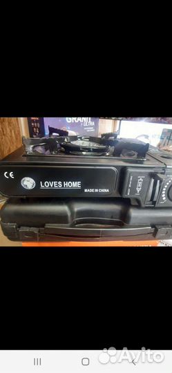 Плита газовая походная с переходником