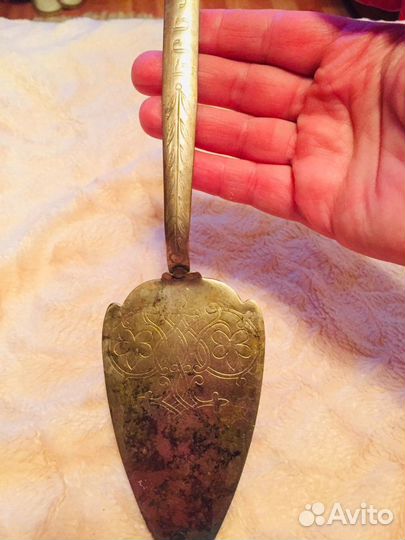 Лопатка для торта мельхиор