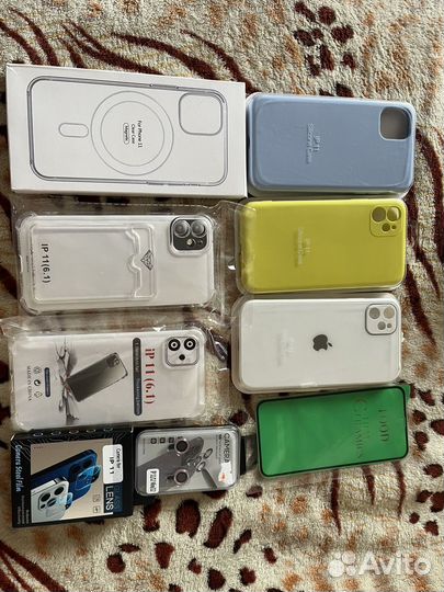 Чехлы и стекла на айфон 11