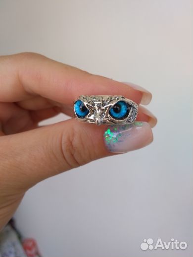 Дизайнерское кольцо Сова для мужчин и женщин