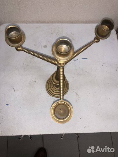 Канделябр 4рожка.Бронза27,5х22см.Отличное состоян