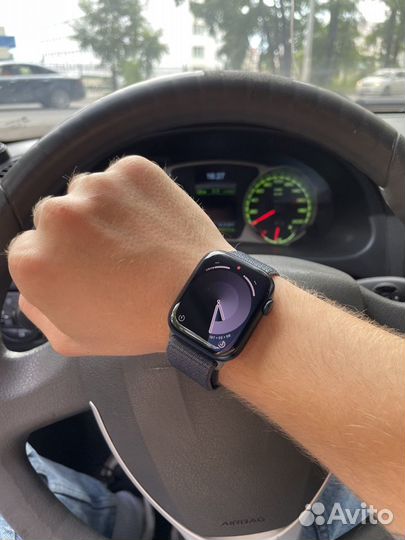 Apple watch series 9 45mm midnight на гарантии