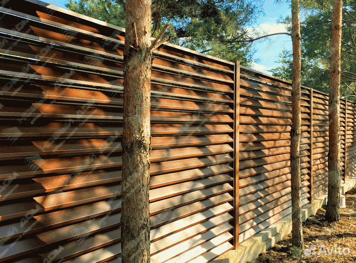 Забор жалюзи