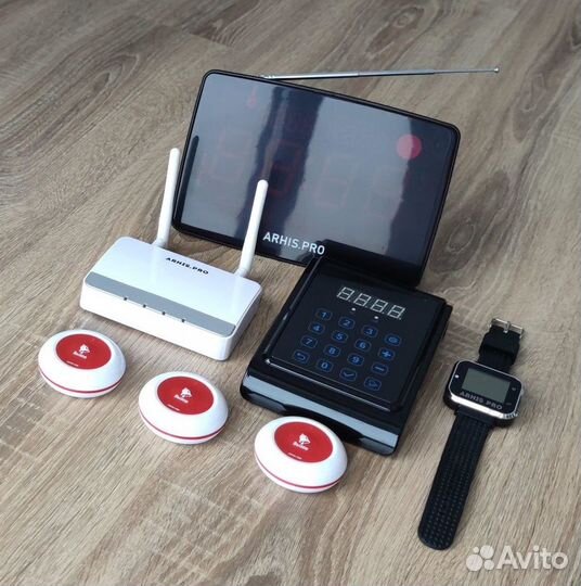 Кнопка Премиум вызов персонала, часы, табло и др