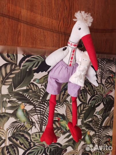 Кукла сувенир Аист