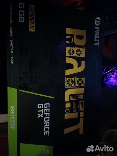Видеокарта Palit Nvidia GTX 1660 super 6GB