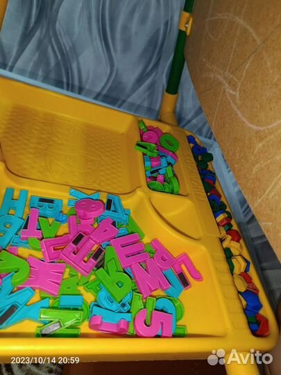 Детский мольберт магнитный двухсторонний