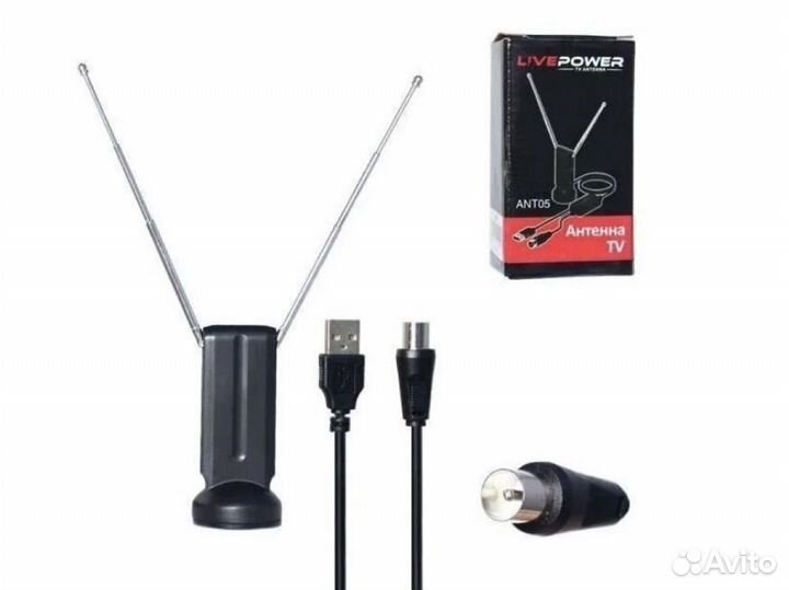 Антенна комнатная с усилителем