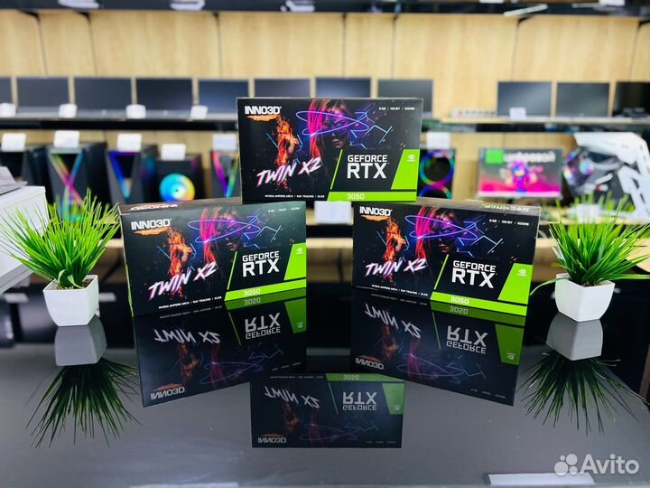 Новая Видеокарта/GeForce RTX 3050 8gb inno3D