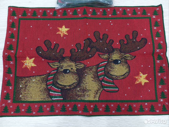 Салфетки сервировочные декоративные новогодние