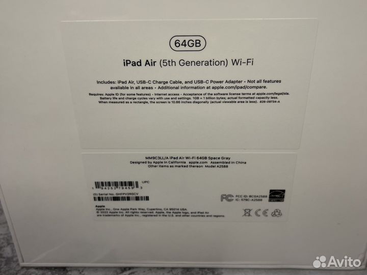 iPad Air 5 2022г 64гб Space Gray
